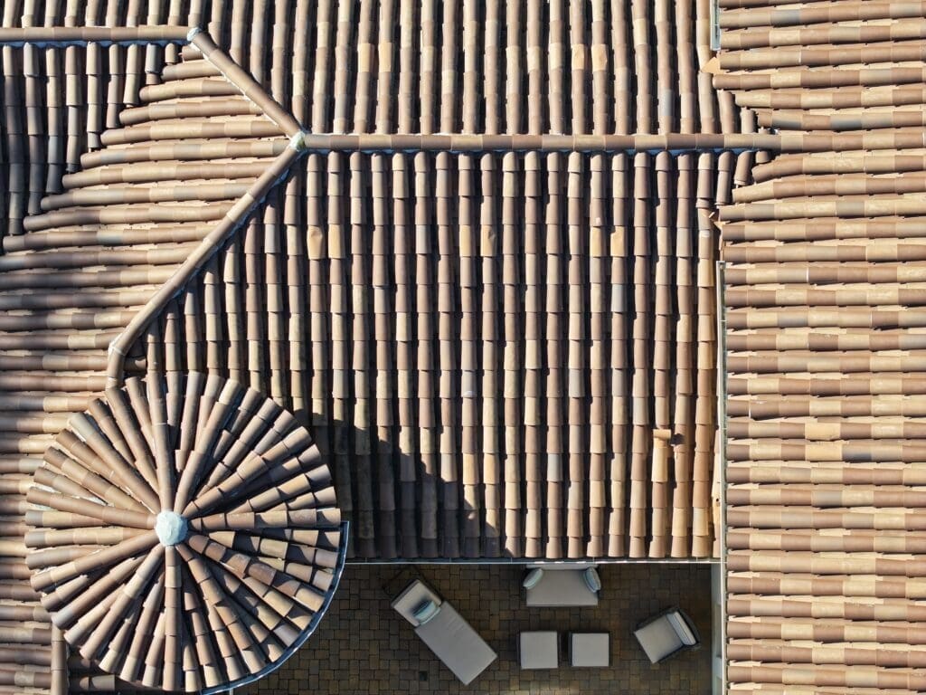 We don't need to walk on fragile tile to determine the scope. Drones do all of the footwork when it is needed.