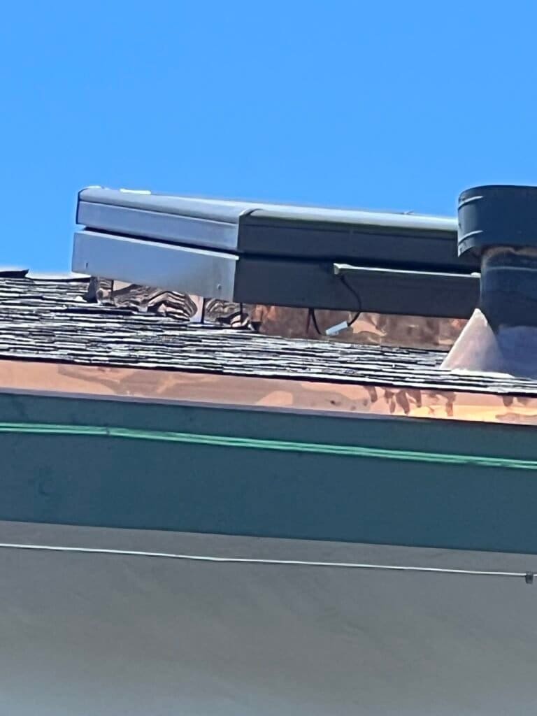 Copper flashing recommended for salt air.
